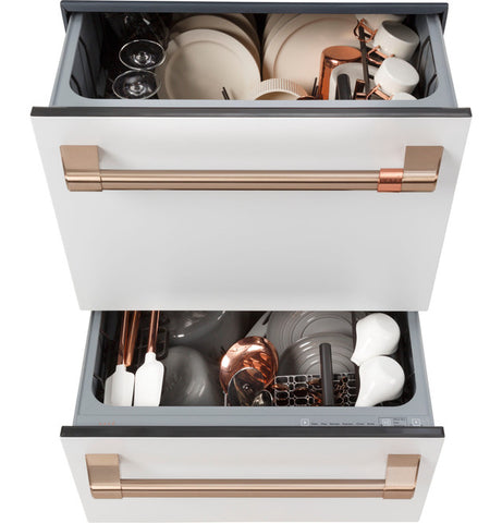 GE Café Dishwasher Double Drawer