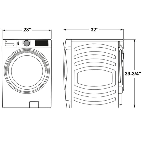 GE 4.8 cu. ft. Capacity Smart Front Load Washer with UltraFresh Vent System with OdorBlock and Sanitize w/Oxi