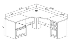 Realspace® Magellan Performance 71"W L-Shaped Corner Desk