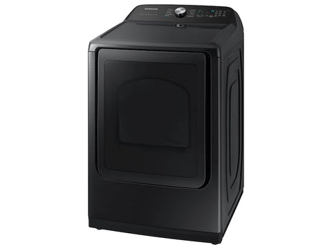 SAMSUNG 7.4 cu. ft. Smart Gas Dryer with Steam Sanitize+ in Brushed Black (DVG52A5500V)