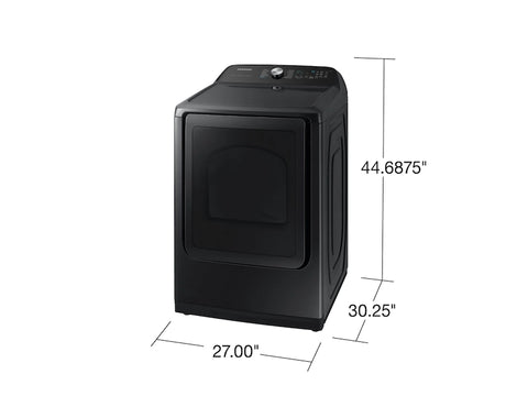 SAMSUNG 7.4 cu. ft. Smart Gas Dryer with Steam Sanitize+ in Brushed Black (DVG52A5500V)