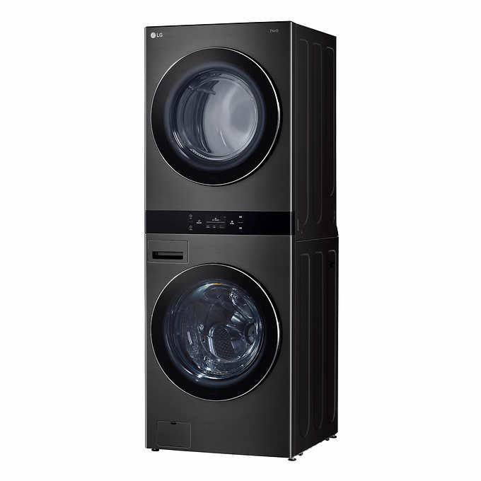 (WKEX300HBA) Single Unit Front Load LG WashTower with Center Control 5.0 cu.ft. Washer & 7.4 cu.ft. Electric Dryer