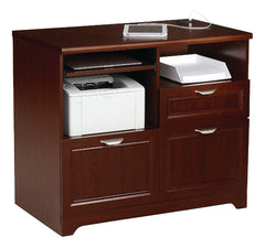 Realspace® Magellan 30”H x 36-5/16”W x 21”D Tech Station Printer Stand 2.0 "Classic Cherry"