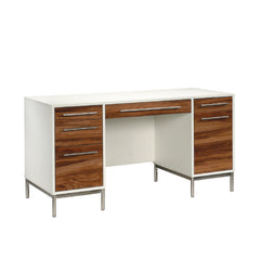 Sauder® Vista Key 60"W Executive Computer Desk "Pearl Oak/Blaze Acacia"