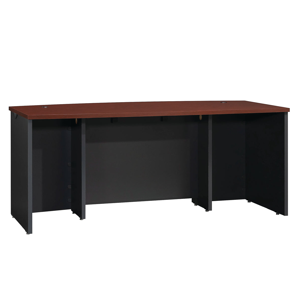 Sauder® Via 72"W Executive Office Desk "Classic Cherry/Soft Black"