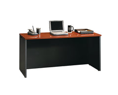 Sauder® Via 60"W Computer Desk Credenza "Classic Cherry/Soft Black"
