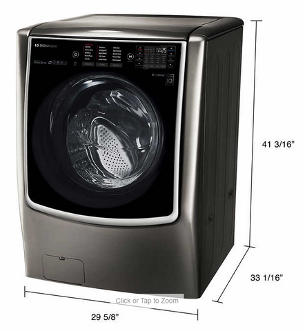 LG SIGNATURE 5.8 cu. ft. Large Smart wi-fi Enabled Front Load Washer