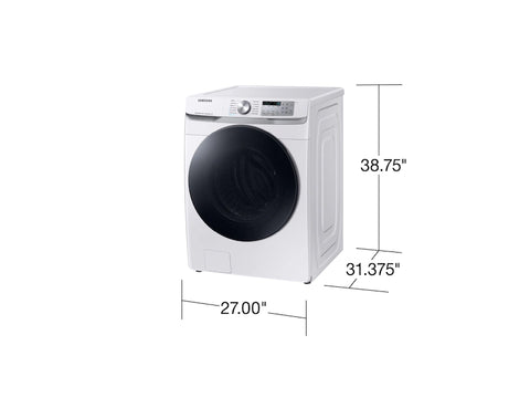 SAMSUNG 4.5 cu. ft. Large Capacity Smart Front Load Washer with Super Speed Wash - White (WF45B6300AW)