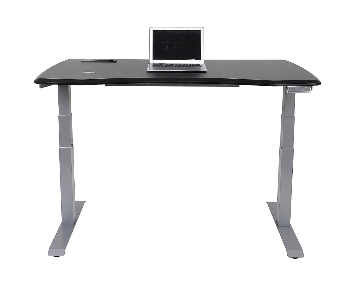 WorkPro® Electric 60"W Height-Adjustable Standing Desk with Wireless Charging "Black"