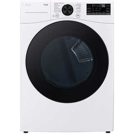 LG 7.4 cu. ft. Ultra Large Capacity Smart Front Load Energy Star Electric Dryer with Sensor Dry & Steam Technology (DLEX4080W)