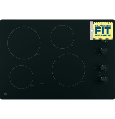 GE® 30" Built-In Knob Control Electric Cooktop (JP3030DJBB)