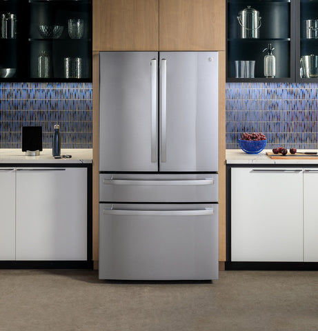 GE Profile™ Series ENERGY STAR® 28.7 Cu. Ft. Smart Fingerprint Resistant 4-Door French-Door Refrigerator With Dual-Dispense AutoFill Pitcher (PGE29BYTFS)