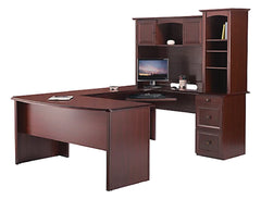 Realspace® Broadstreet 65"W U-Shaped Executive Corner Desk