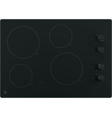 GE® 30" Built-In Knob Control Electric Cooktop (JP3030DJBB)