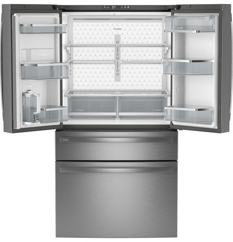 GE Profile™ Series ENERGY STAR® 28.7 Cu. Ft. Smart Fingerprint Resistant 4-Door French-Door Refrigerator With Dual-Dispense AutoFill Pitcher (PGE29BYTFS)