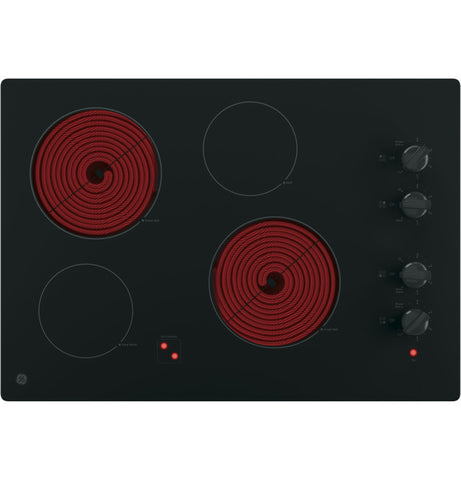 GE® 30" Built-In Knob Control Electric Cooktop (JP3030DJBB)