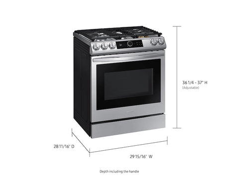 6.0 cu ft. Smart Slide-in Gas Range with Smart Dial & Air Fry in Stainless Steel