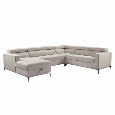 Blaise Fabric Sectional with Storage Chaise