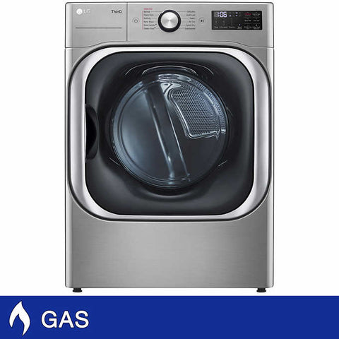 LG 9.0 cu. ft. Mega Capacity Smart wi-fi Enabled Front Load Gas Dryer with TurboSteam™ and Built-In Intelligence (DLGX8981V)