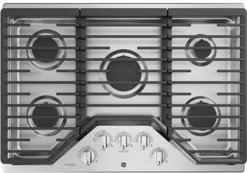 GE PROFILE 30" BUILT-IN GAS COOKTOP WITH 5 BURNERS PGP7030SLSS