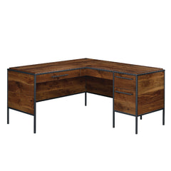 Sauder® Nova Loft 59"W L-Shape Corner Desk "Grand Walnut"