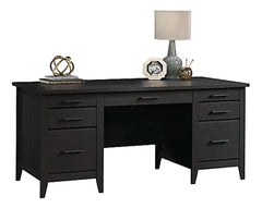 Sauder® Summit Station 66"W Executive Computer Desk "Raven Oak"