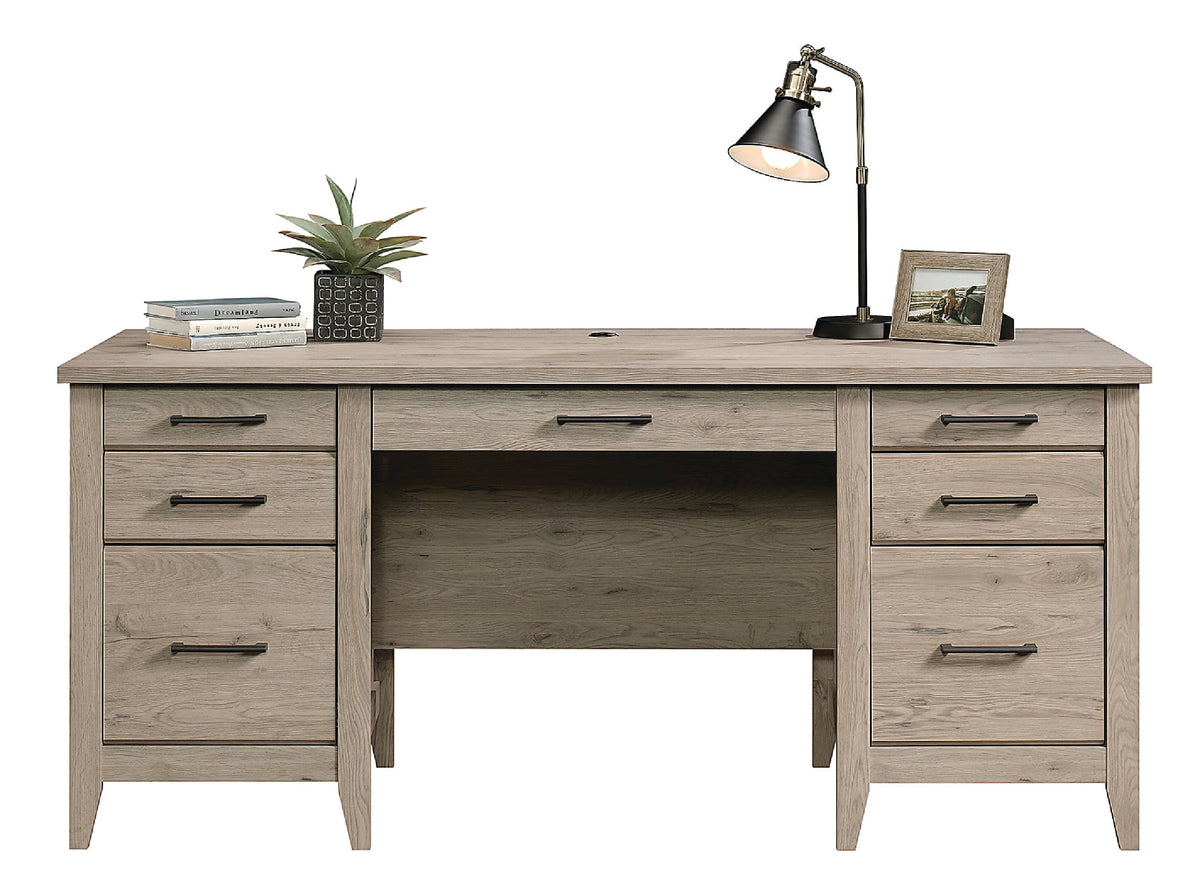 Sauder® Summit Station 66"W Executive Computer Desk "Laurel Oak"