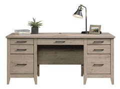 Sauder® Summit Station 66"W Executive Computer Desk "Laurel Oak"