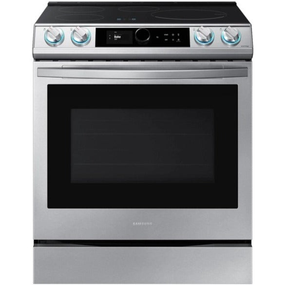 SAMSUNG 6.3 cu. ft. Smart Slide-in Induction Range with Smart Dial & Air Fry in Stainless Steel (NE63T8911SS)